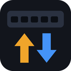 Harpflow — armónica con flechas logo